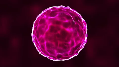Loop is a bright pink energetic sphere. background motion animation Video stock 278150989