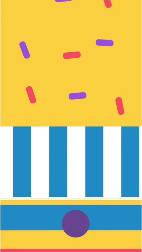 Loop bright simple modern abstract summer pattern. Abstract summer geometric Video stock 276003330