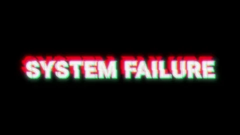Loop buggy system failure label Stock Footage 315220788