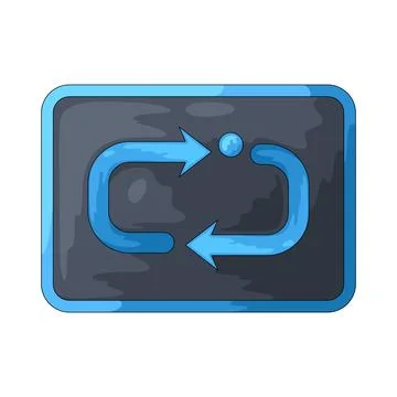 Loop button illustration Stock Illustration