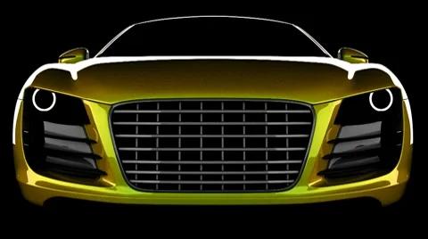 Loop car in studio Stock Footage 7554431