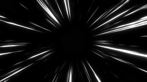 Loop Cartoon Speed Line From the middle to the outside Video stock 134450354