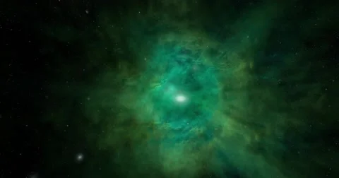 Loop of Celestial Space Universe With Stars And Galaxies Moving In 3D Space Stock Footage 159816170