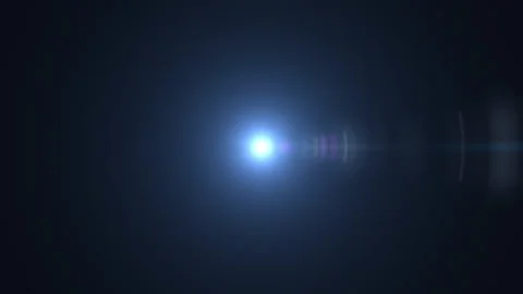 Blue Flare Flickering Star - Stock Footage 