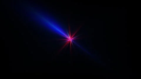 Loop center colorful star optical flare shine rays Stock Footage 243567425