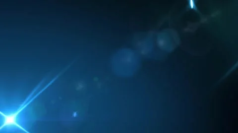 Loop center flickering golw blue star optical lens flares shine light Stock Footage 280299566