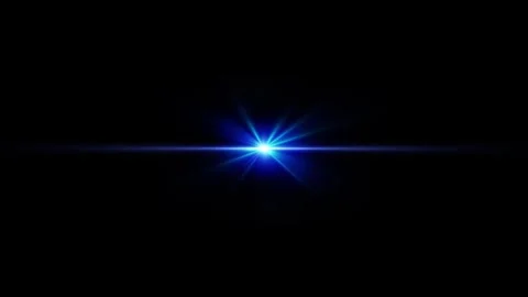 Loop center flickering golw blue optical lens flares shine light Stock Footage 313530415