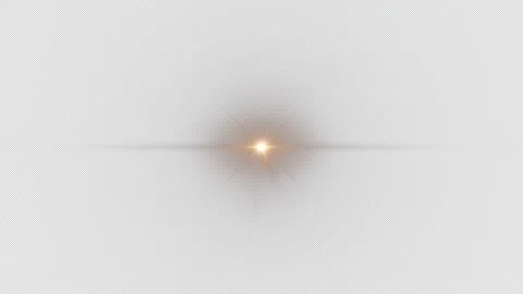 Loop center gold long arm star optical lens flares Stock Footage 256908017