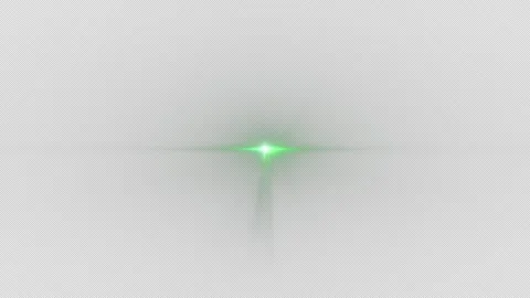 Loop center green optical lens flares star shine long arm Stock Footage 255889418