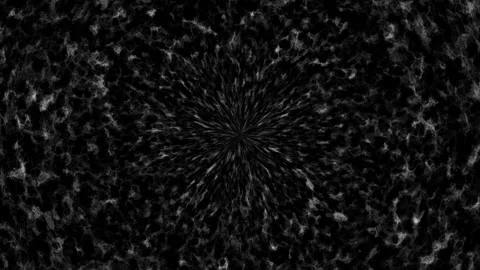 Loop center grey cloud animation on black abstract background Stock Footage 310242445