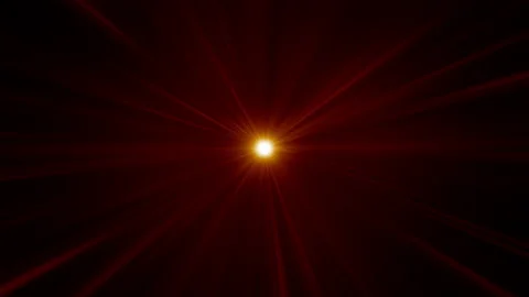 Loop center optical shine flare rays on black background Stock-Footage 231310239