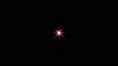 Loop center pink red star optical lens flares Stock Footage 221178910