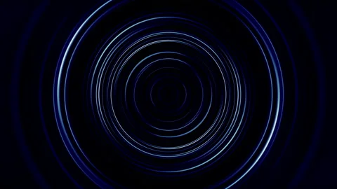 Loop center radial blue ring abstract background Video stock 229939793