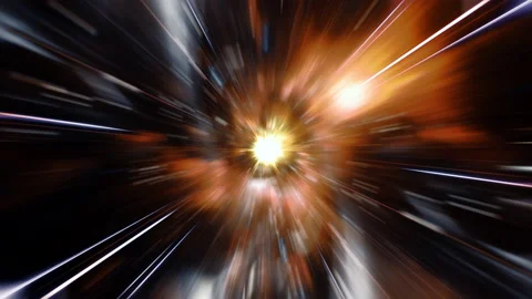 Loop center star burst in hyperspace Tunnel Видео 194360503