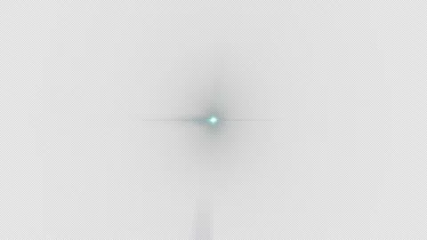 Loop center star light blue optical flares long arm Video stock 252514817