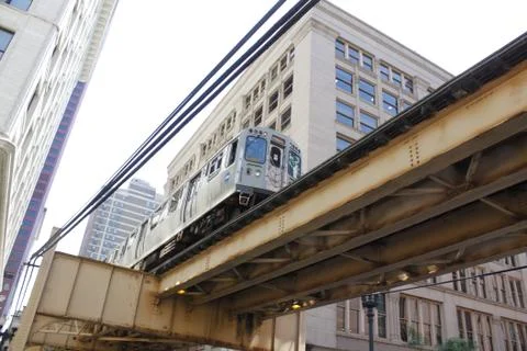 The loop in chicago Stock Photos
