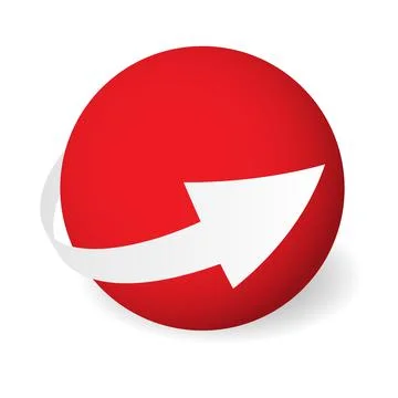 Loop circle arrow icon around sphere 库存插图