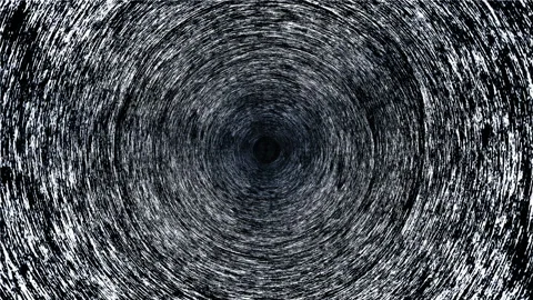 Loop circle grunge black and white tunnel Stock Footage 194406180