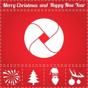 Loop circle Icon Vector Stock Illustration