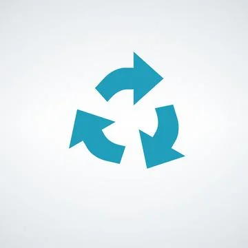 Loop Circular arrows for infographics. Chart, graph, diagram with 3 steps Stock Illustration