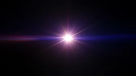 Loop colorful center multicolored optical flare shine rays Stock Footage 229632873