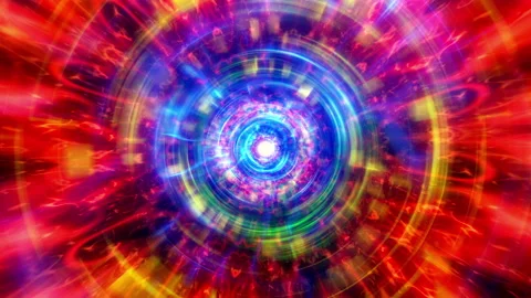 Loop colorful dynamic energy flame circle sparks vortex 動画素材 148755513