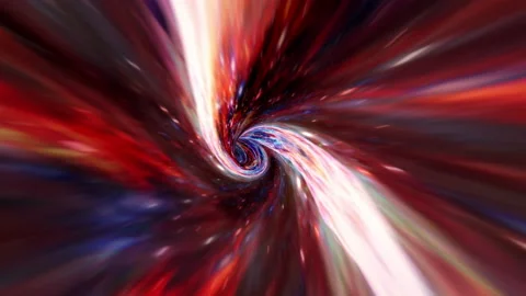 Loop Colorful Hyper Space Warp Vortex Stock Footage 165797376