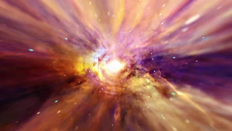 Loop colorful hyperspace tunnel through space time vortex Stock Footage 154542705