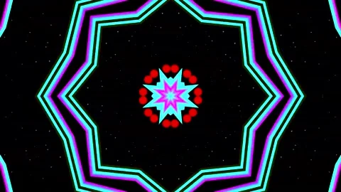 Loop Colorful kaliedoscope abstract Background Видео 163363463