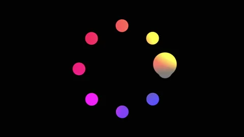 Loop Colorful Loading Circle. Stock Footage 141859397