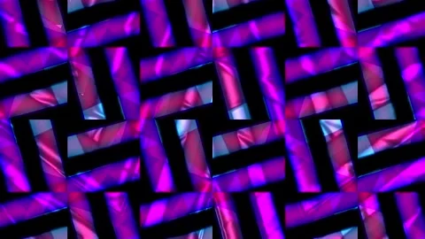 Loop Colorful neon lights pattern squares Stock-Footage 163363402