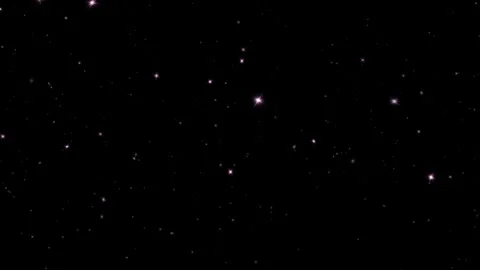 Loop colorful star dust particles falling on black background Stock Footage 301977046
