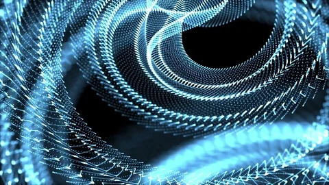 Loop Colour Particle seamless background Stock Footage