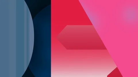 Loop colourful background of abstract geometric shapes in different colorful Stock Footage 124159902
