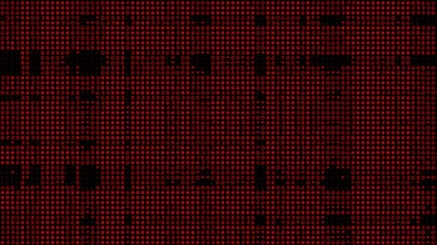 Loop Complex Geometric Pattern in ASCII Text  Background Matrix 動画素材 171102202