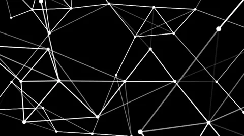 Loop Connect the Dots: lines &amp; small dots Video stock 32269614