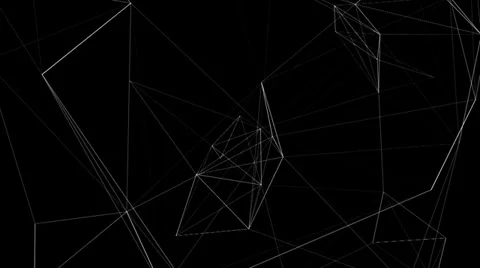 Loop Connect the Dots: thin lines Video stock 32269674