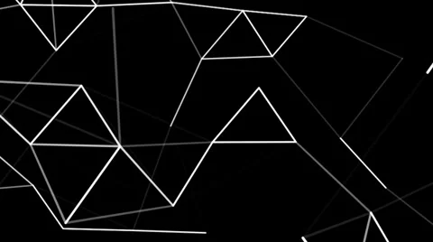 Loop Connect the Dots: triangular Video stock 32270375