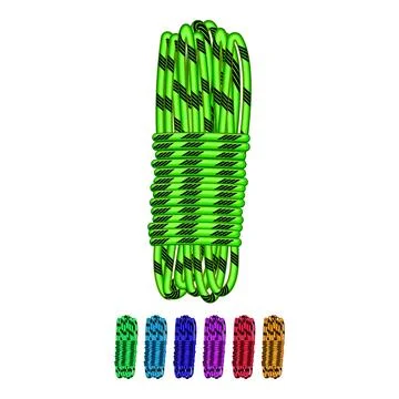 Loop cord rope cartoon vector graphic Illustrazione stock