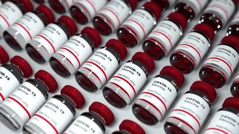 Loop coronavirus vaccines Stockbeeldmateriaal 147012740