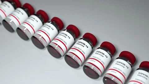 Loop coronavirus vaccines Stockbeeldmateriaal 147012741