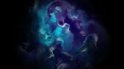 Loop Cosmic Nebula Storm Background Animation Vídeos de archivo 345959910