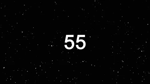 Loop countdown from 60 to zero, one minute stopwatch, white number counter text  Stock Footage 166840597