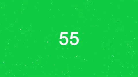 Loop countdown from 60 to zero, one minute stopwatch, white number counter text  Stock Footage 166842281