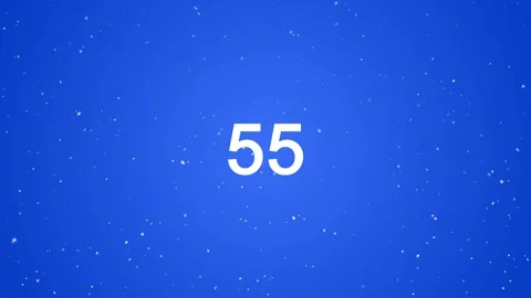 Loop countdown from 60 to zero, one minute stopwatch, white number counter text  Stock Footage 166846939