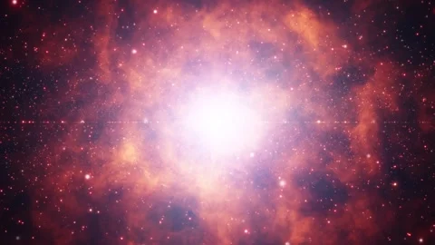 Loop dangerous space light with slow motion stars animation Stock Footage 337571926