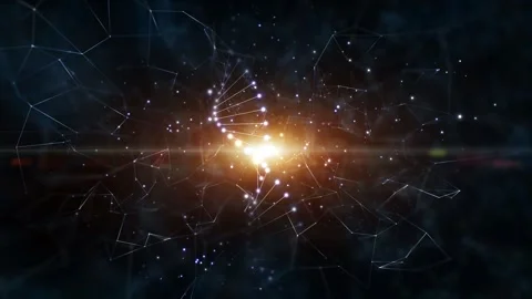 Loop digital abstract dna chain rotation background Stock Footage 337249753
