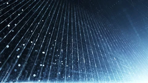 Loop digital glow lines network data cyberspace background Stock Footage 337572006