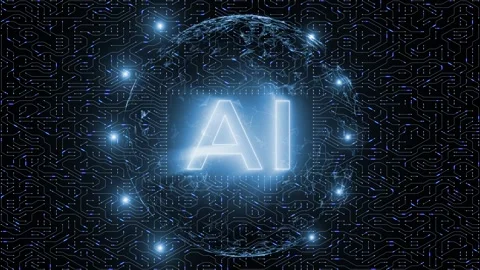 Loop digital tech ai cyberspace sphere with circuits animation Stock Footage 344149442