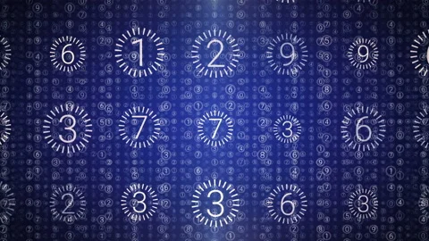 Loop digital technological Background. Stock Footage 90980609